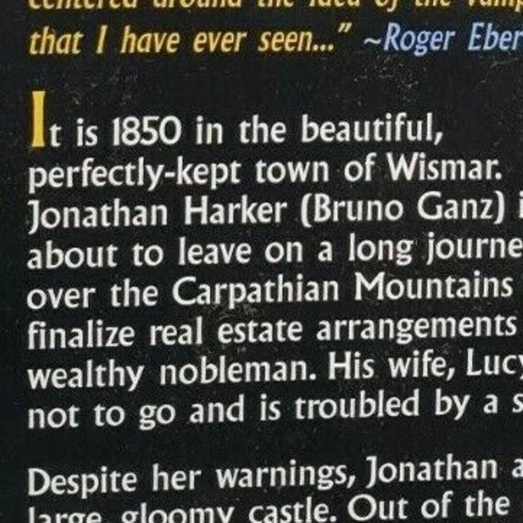 Nosferatu Phantom Der Nacht VHS Tape 99 - Picture 6 of 12